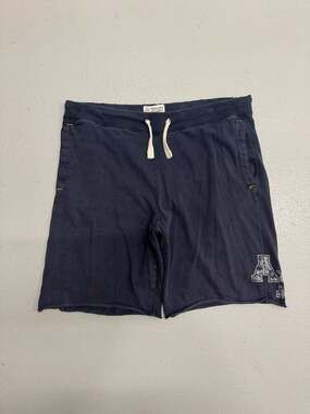 American Eagle Outfitters Sportswear Vintage Navy Cotton Drawstring Shorts